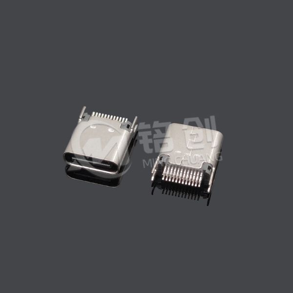 TYPE C母座24PIN 夹板0.8 L=8.8 三模 无弹 黄铜 LCP